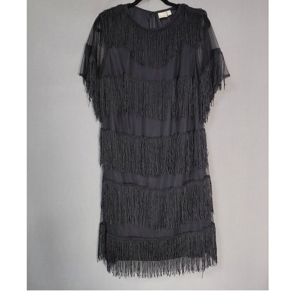 NWT Asos Black Knee Length Lined Dress Women Size 14 - Picture 2 of 13